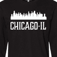 thumbnail image 4 of Inktastic Chicago Illinois Skyline IL Cities Long Sleeve T-Shirt, 4 of 5