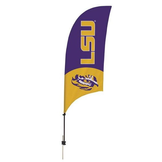 Showdown Displays 810028LSU-001 7.5 ft. LSU Tigers Razor Feather NCAA Flag with Spike Base - No.001