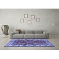 thumbnail image 3 of Ahgly Company Indoor Rectangle Geometric Blue Traditional Area Rugs, 5' x 8', 3 of 4