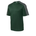 thumbnail image 5 of Sport-Tek Youth PosiCharge Competitor Sleeve Blocked Tee-XS (Forest Green/ Iron Grey), 5 of 6