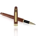 thumbnail image 3 of Luxury Walnut Ballpoint Pen Writing Set - Elegant Fancy Nice Gift Pen Set for Signature Executive Business Office Supplies - Gift Boxed with Extra Refills (Black) Ofspeizc WRST-331, 3 of 5