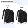 thumbnail image 2 of Easygdp White Pineapples Mochila de Lona Resistente para Laptop, Compatible con Laptops de 15 a 17 pulgadas, Ideal para Escuela, Trabajo y Viajes-Medium, 2 of 5