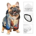 thumbnail image 3 of Honeii Cloud Red And Blue Dragon Print Small Dog Hoodies Pet Hooded Sweatshirts Fall Winter Puppy Cat Sweaters Warm Clothes for Small Dogs Outfits Costume-Large, 3 of 7