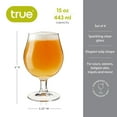thumbnail image 4 of True Beer Tulip Beer Glasses for Game Nights BBQ Party Gifts, 15oz Set of 4, 4 of 9