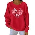 thumbnail image 3 of Vetsdori Pullover Sweatshirts for Women Crew Neck Long Sleeved Tops Graphic Gifts for Girlfriend,Valentine's Days Winter/Spring Casual Cute Womens Shirts Holiday, 3 of 3