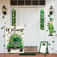 thumbnail image 1 of Letrero de jardín del Día de San Patricio de 30 x 45 cm, letrero para exteriores, decoraciones personalizadas para el Día de San Patricio, decoración de jardín de doble cara, regalo, banderas de lino, 1 of 6