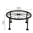 thumbnail image 3 of kchsji Heavy Duty Iron Plant Stand Rustproof Metal Flower Pot Holder Strong Load Bearing 300lbs Stable Anti-Slip Indoor Outdoor Garden Potted Plant Rack Decorative Display, 3 of 9