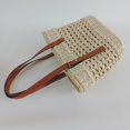 thumbnail image 2 of Women Straw Woven Handbag Handmade Boho with Zipper Strap Adjustable White, 2 of 4