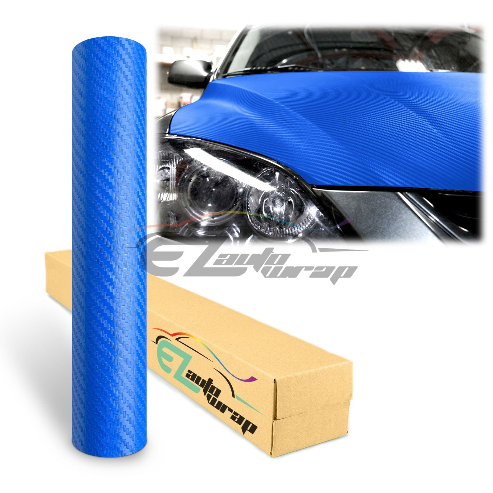 4D Carbon Vinyl Paper Car Vehicle Decal Sticker Roll Sheet Wrap Film R1.. 