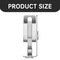 thumbnail image 3 of Hook Up, Moxweyeni 48 Pieces Heat Cable Roof Clips Gutter Clips .8" De Icing Cable Clips Christmas Light Clips and Spacers Set Cable Wire Clips Gutter Clips Outdoor Cable Clips Kit Heat Ro, 3 of 7