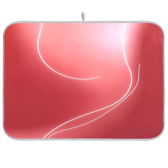 Iauyy Dish Drying Mat for Kitchen Counter, Super Absorbent & Hanging 16x18 / 18x24 Inch (S/M) Monochrome