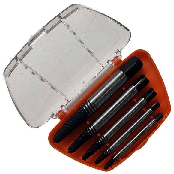 51000 - EXTRACTOR SET FOR BROKEN BOLT AND SCREWS 5 DIFFRENT SIZES