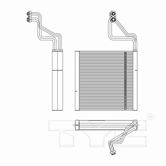 TYC 97209 A/C Evaporator Core For 13-20 Mazda 3 6 CX-5