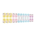thumbnail image 6 of 24 Pieces French Tip False Nails Square Rabbits Press on Nails Manicure Nails Art Easy Application for Women and Girls, 6 of 7