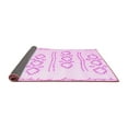 thumbnail image 2 of Ahgly Company Indoor Square Solid Pink Modern Area Rugs, 6' Square, 2 of 4