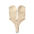thumbnail image 5 of Traje de una pieza moldeador de cuerpo triangular con tirantes invisibles, ropa interior de una pieza, sujetador, corsé sexy sin espalda para mujeres de Europa y América, 5 of 5