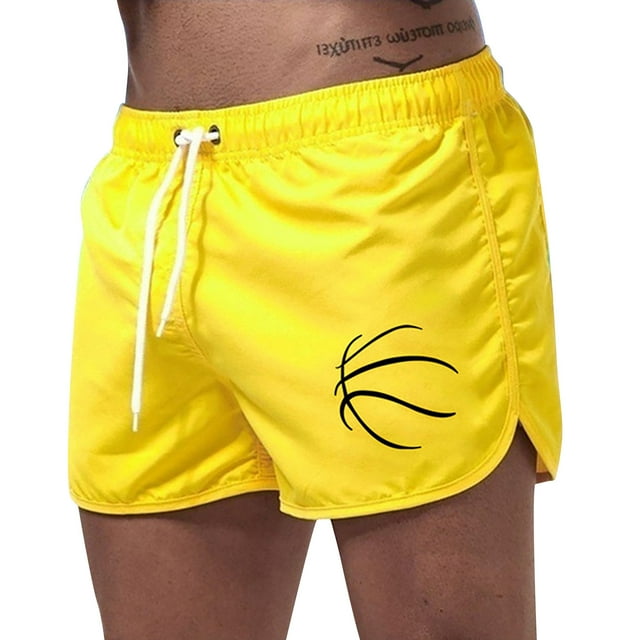 Rinsvye Men's Spring and Summer Men's Big & Tall Board Shorts Splicing Swimming Trousers and Mens Swimming Trunks Long Beach Surfing Shorts