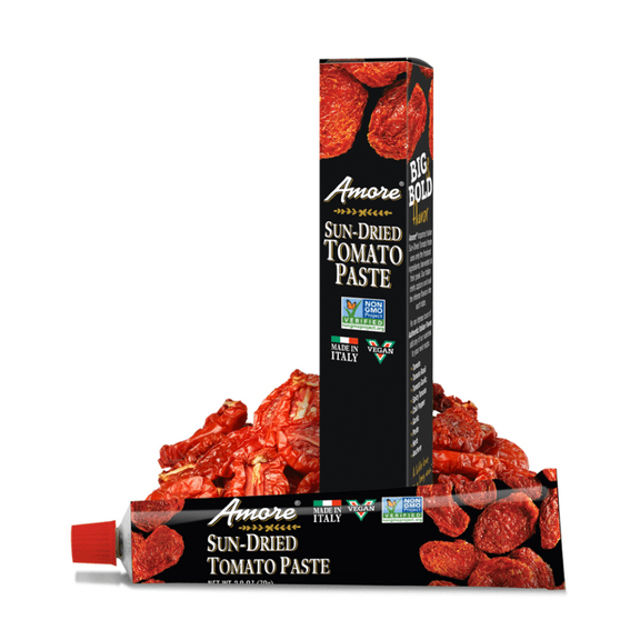 Pack of 12, Amore Sun Dried Tomato Paste, 2.8 oz