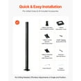 thumbnail image 6 of VEVOR Cable Railing Post, 42x1x2 Inch Level Deck Stair Posts, 1-Pack Stainless Steel Cable Handrail Post, Pre-Drilled Pickets with Mounting Bracket Stair Railing Kit, Black, 1JZLGZXHS1063GGTD001V0, 6 of 9