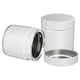 thumbnail image 1 of Uxcell 2Pcs Contenedores de Té Redondos, 4" x 4" Contenedores de Té Metálicos Herméticos para Té Suelto, Granos de Café, Especias - Almacenamiento Duradero, Compacto y Elegante (Blanco), 1 of 7