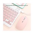 thumbnail image 4 of 2 Pcs/Set Clavier Sans Fil Largement Compatible Plug Play ABS Souris Sensible Compatible Bluetooth pour iPad - Blanc, 4 of 5