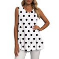 thumbnail image 2 of Aayomet Women Tank Tops Womens Tank Tops Twist Knot Summer Sleeveless,White XL, 2 of 5