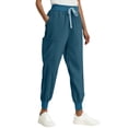 thumbnail image 6 of Womens Scrub Pants Jogger 4 Way Stretch Nurse Cargo Pants with Pocket Comfortable Medical Work Pants Sky Blue XL, 6 of 6