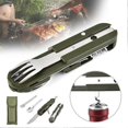 thumbnail image 2 of Multifunctional Stainless Steel Flatware Rustproof Food Grade Safety Cutlery for Camping Hiking, 2 of 5