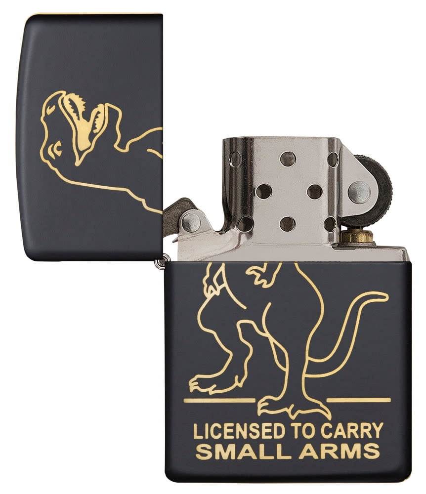 Zippo Dinosaur Black Matte Pocket Lighter