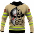 thumbnail image 3 of Sudadera con capucha de bombero para hombre, sudadera con estampado 3D, sudadera con capucha de diseñador de manga larga de otoño para hombre, 3 of 5
