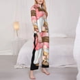 thumbnail image 3 of Vsdgher Coffee Gnome (1) Pajamas Set Long Sleeve Sleepwear Womens Button Down Nightwear Pj Sets-Small, 3 of 7