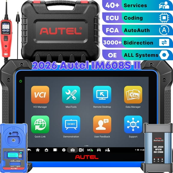 Autel IM608S II  Scanner with Power Circuit Tester PS100