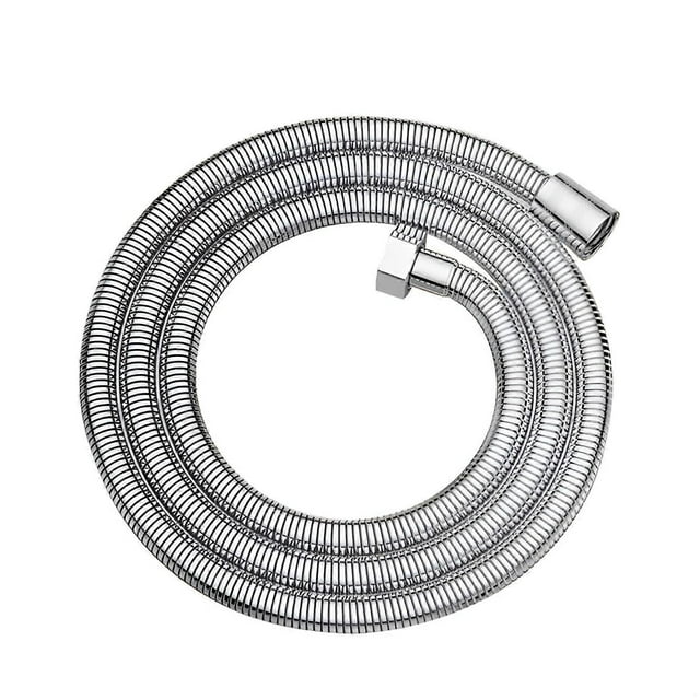Stainless steel shower hose, 1.5 m, antiburst, universal replacement for multiple brands, improved inner hose for wider coverage.
