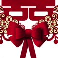 thumbnail image 2 of Autocollant de mariage chinois rouge Double Happiness Décoration de mariage traditionnelle chinoise pour décoration de fenêtre murale, 2 of 4