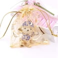 thumbnail image 6 of 100Pcs 9x12cm Sheer Drawstring Heart Organza Jewelry Gift Bags (Gold), 6 of 7