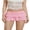 Pink, variant on Women's Mini Skirt Low Waist Solid Color Lingerie Skirt Ruffle Skirt