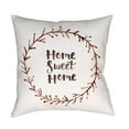 thumbnail image 2 of Surya  Home Sweet Home II Square Throw Pillow - Pink - Green & White, 2 of 2