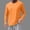 Orange, variant on Avrnliq Mens Black V-neck Long Sleeve T-Shirt Soft Stretch Cotton Blend Basic Tee, Casual Daily Wear Layering Top,Size 4XL