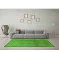 thumbnail image 3 of Ahgly Company Indoor Square Oriental Green Industrial Area Rugs, 6' Square, 3 of 4