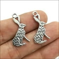 thumbnail image 2 of U8MO 6/20/60/100pc Jewelry Making Rabbit alloy animal charms pendants DIY 26x14mm-20pcs, 2 of 5