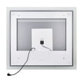 thumbnail image 3 of CWI Lighting 36" x 40" Abigail Matte White Rectangle LED Wall Mirror, 3 of 5