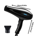 thumbnail image 2 of Séchoir à Cheveux pour Femmes et Hommes 110 V 1000 W 5 Réglages de Chaleur avec Embout Concentrateur Design Compact de Style Salon, 2 of 8