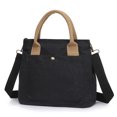 thumbnail image 3 of Bolsa de lona con asa superior para mujer bandolera de gran Ehuebsd capacidad portátil reutilizable para viajes trabajo compras, 3 of 9