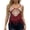 Burgundy, variant on Women's Hand Crochet Fringe Top Mixed Color Patchwork Spaghetti Strap Boho Beach Cover Up