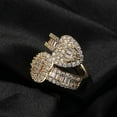 thumbnail image 3 of 14K Gold Heart Moissanite Ring, Modern Style Women's Band, Ideal for Everyday Wear and Special Occasions, 3 of 6