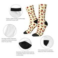 thumbnail image 3 of Hirioo Ladybug And Bee Pattern Adult Middle Tube Socks Breathable Sock Non-Pilling,Contrasting Color Design, 3 of 6