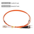 thumbnail image 2 of Uxcell 1 Meter 3.2Ft Fiber Patch Cable Multimode LC-ST OM1 LSZH Fiber Optic Jumper Orange For Network Transceiver 1Pcs, 2 of 6