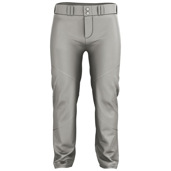 Alleson Athletic 655WLBY Youth Crush Premier Braided Baseball Pant - Grey Black