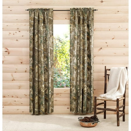 Curtains Ideas cheap camo curtains : RealTree Xtra Camo Curtain Panels, Set of 2 - Walmart.com