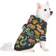 thumbnail image 2 of Fotbe Colorful Hippie Sudadera con Estampado para Perros Pequeños – Suéter con Capucha para Mascotas, Tela Suave de Forro Polar con Bolsillo-Small, 2 of 7
